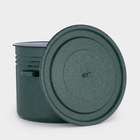 Бак эмалированный, 40 л, зелёный - Фото 2