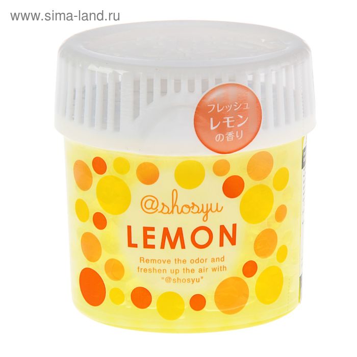 Поглотитель запаха Shosyu в гелевых шариках c запахом лимона, 150 г - Фото 1