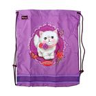Рюкзак каркасный Hummingbird TK 37 х 32 х 18 см, мешок, для девочки, «Кошечка», фиолетовый/розовый - Фото 7