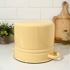 Кастрюля эмалированная, 9 л, d=25 см, цилиндрическая, цвет бежевый - Фото 3