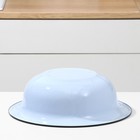 Таз для бани эмалированный «Клубника садовая», 7 л, 38,5×12 см, цвет голубой - Фото 3