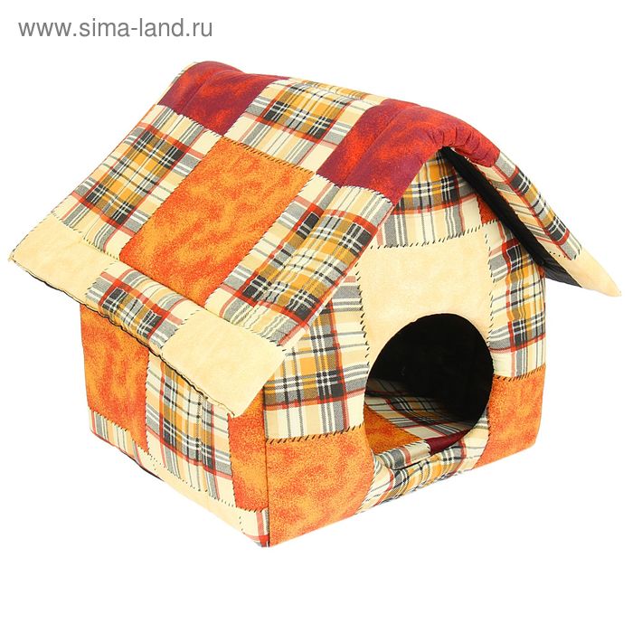 Домик для животных, на молнии, 33 х 33 х 40 см - Фото 1