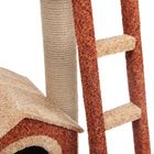 Комплекс "Вышка" с домиком на ножках, лестницей и лежанкой, 50 х 60 х 100 см микс цветов - Фото 5