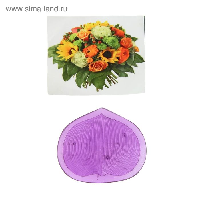 Молд пластик st-0002-1 "Лист жасмина" - Фото 1