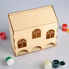 Чайный домик «Низкий», 3 секции, заготовка для творчества, 25×8×23 см - Фото 2