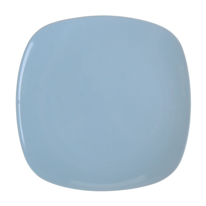 Тарелка керамическая обеденная Доляна «Пастель», d=26 см, цвет голубой - Фото 1