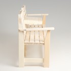 Скамейка, 160×60×90см, из липы, с выдвижным столиком, "Добропаровъ" - Фото 5