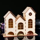 Чайный домик «Трио», 3 секции разной высоты, 31×13×25 см, заготовка для творчества - Фото 1