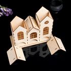 Чайный домик «Трио», 3 секции разной высоты, 31×13×25 см, заготовка для творчества - Фото 3