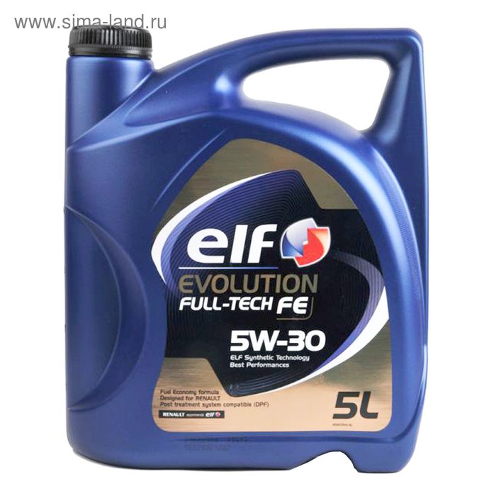 Моторное масло Elf Evolution Fulltech FE 5W-30, 5 л - Фото 1