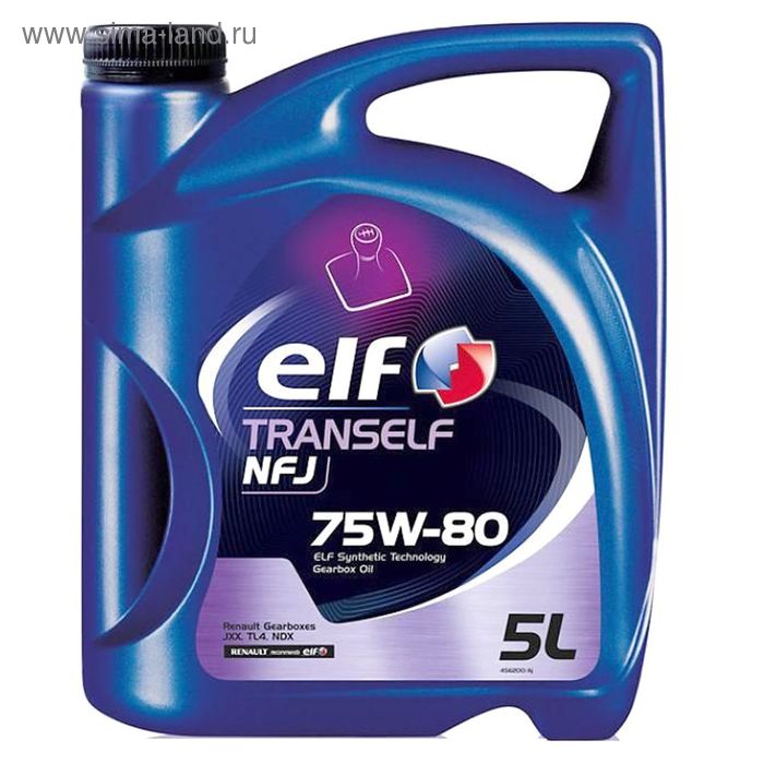 Масло трансмиссионное Elf Tranself NFJ 75W-80, 5 л - Фото 1