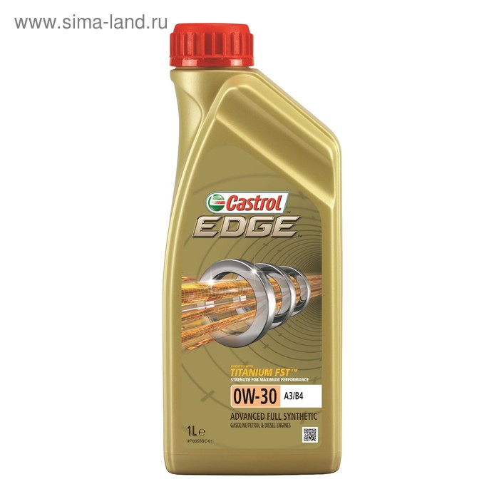 Масло моторное Castrol EDGE Titanium 0W-30 A3/B4, 1 л - Фото 1