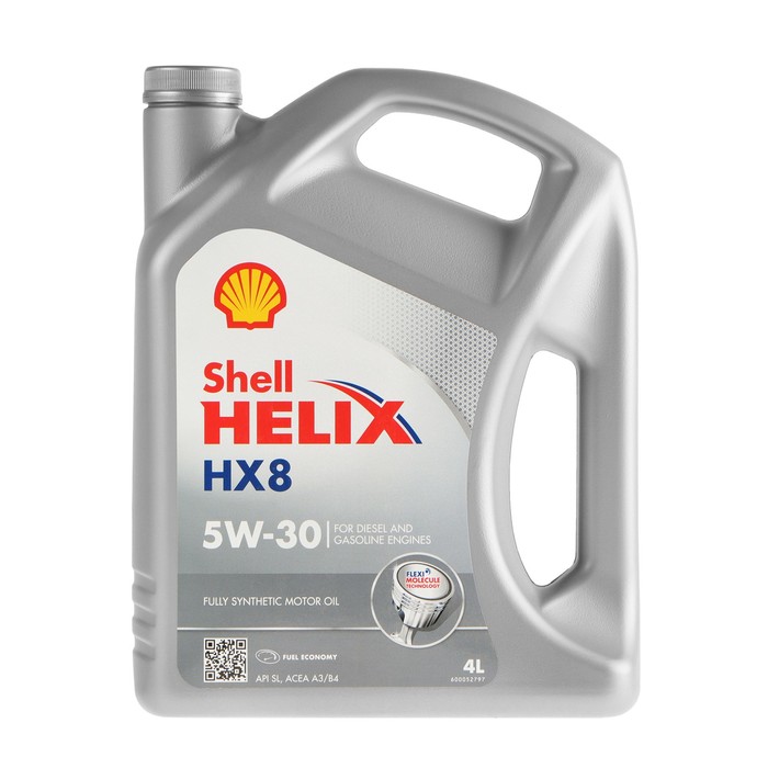 Масло моторное Shell Helix HX8 5W-30, синтетическое, 4 л 550040542 - фото 2044996