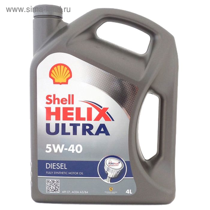 Масло моторное Shell Helix Ultra Diesel 5W-40, 550046371, 4 л - Фото 1