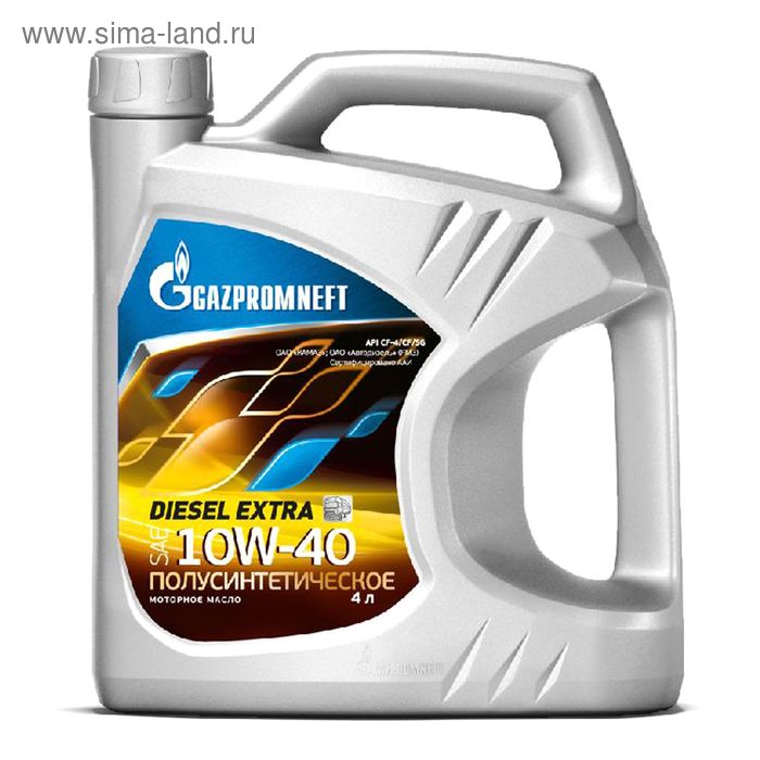 Масло моторное Gazpromneft Diesel Extra 10W-40, 4 л - Фото 1