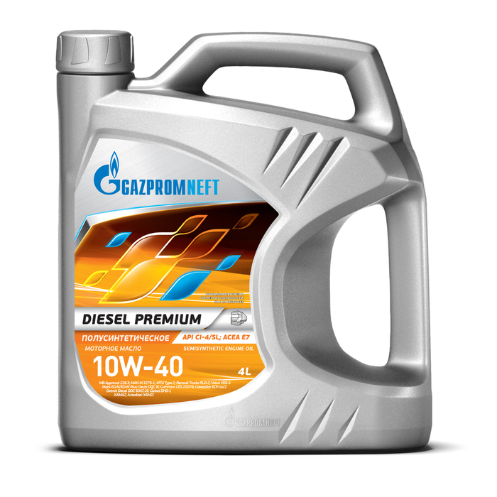 Масло моторное Gazpromneft Diesel Premium 10W-40, 4 л - Фото 1