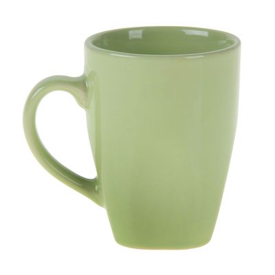 Кружка керамическая Доляна «Пастель», 280 мл, цвет зелёный