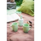 Кружка керамическая Доляна «Пастель», 280 мл, цвет зелёный - Фото 2