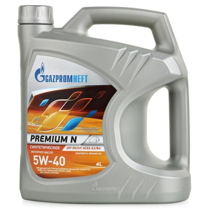 Масло моторное Gazpromneft Premium N 5W-40, 4 л - Фото 1