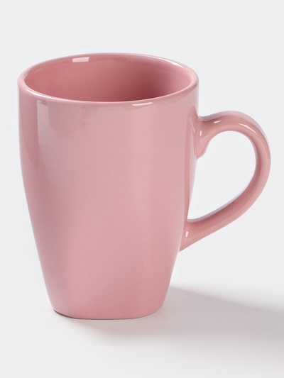 Кружка керамическая Доляна «Пастель», 280 мл, цвет розовый