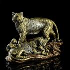 Статуэтка "Тигр семья", бронзовый цвет, 27 см - Фото 1