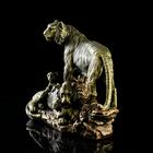 Статуэтка "Тигр семья", бронзовый цвет, 27 см - Фото 2