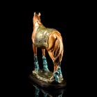 Статуэтка "Конь", бронзовый цвет, гипс, 31х11х27см, микс - Фото 4