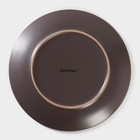 Тарелка керамическая обеденная Доляна «Пастель», d=27 см, цвет коричневый - Фото 4