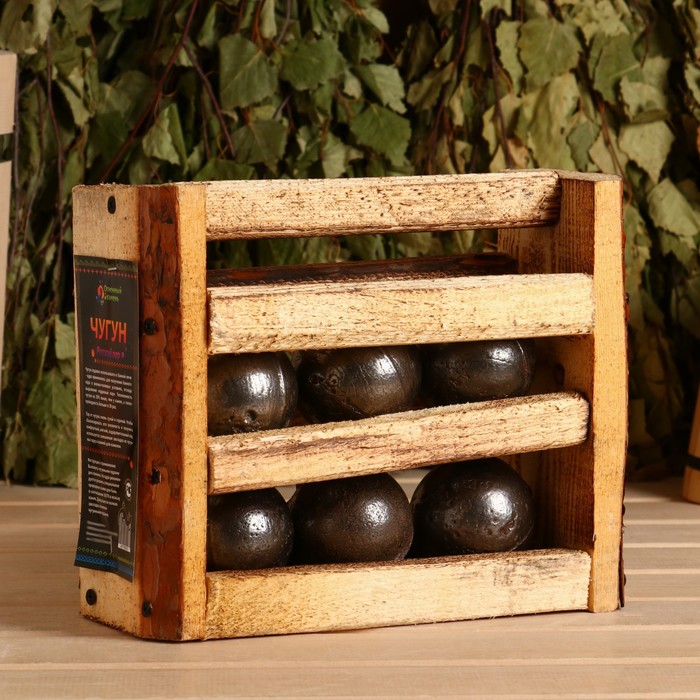 Камни для бани и сауны, чугунные, 6 кг - Фото 1