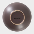 Тарелка керамическая суповая Доляна «Пастель» 700 мл, d=18 см, цвет коричневый - Фото 4