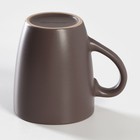 Кружка керамическая Доляна «Пастель», 360 мл, цвет коричневый - Фото 3
