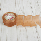 Лента капроновая, 40мм, 20±1м, №166, цвет медно-коричневый - Фото 1