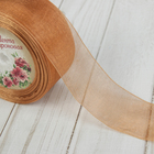 Лента капроновая, 40мм, 20±1м, №166, цвет медно-коричневый - Фото 2