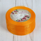 Лента капроновая, 40мм, 20±1м, №179, цвет морковный - Фото 3