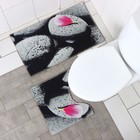 Коврики для ванной и туалета Доляна «Камни», 2 шт: 40×45 см, 45×75 см - Фото 5