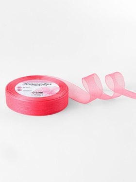 Лента капроновая, 20 мм, 20±1 м, коралловая, №183 (комплект 2 шт)