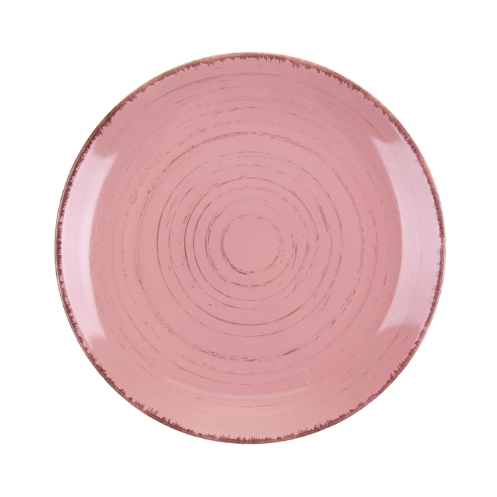 Тарелка керамическая десертная Доляна «Пастель», d=19,5 см, цвет розовый - Фото 1