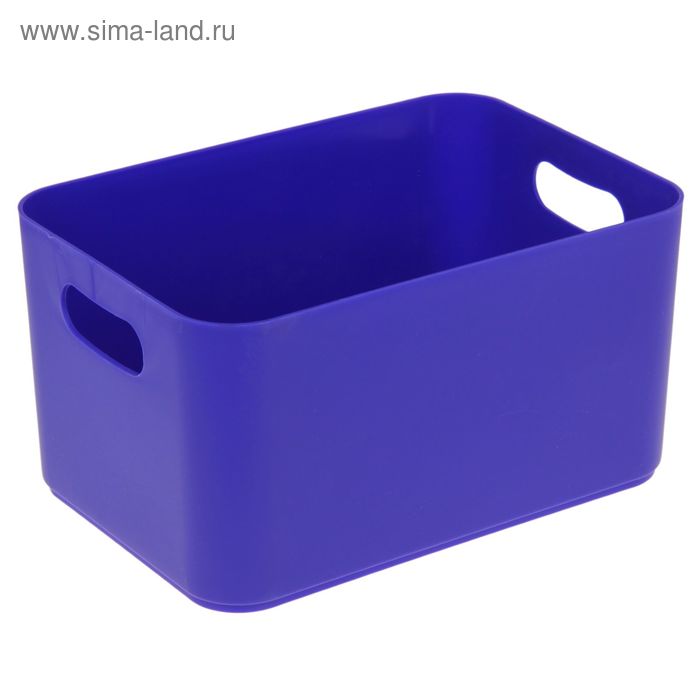 Корзина для хранения Joy, 2,3 л, 23×16×12 см, цвет синий - Фото 1