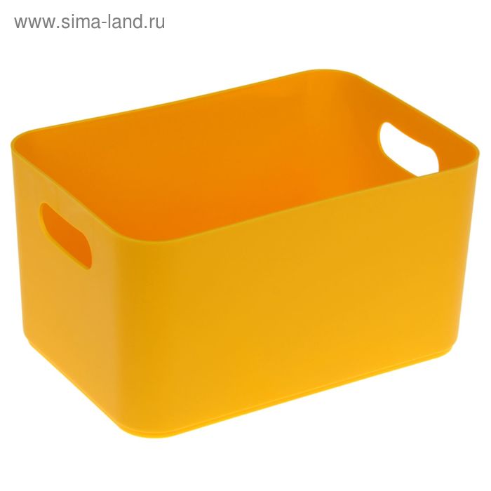 Корзина для хранения Joy, 2,3 л, 23×16×12 см, цвет жёлтый - Фото 1
