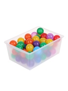 Контейнер универсальный для хранения с крышкой, объём 30 л, цвет прозрачно-матовый - Фото 2