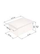 Контейнер универсальный для хранения с крышкой, объём 30 л, цвет прозрачно-матовый - Фото 3