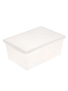 Контейнер универсальный для хранения с крышкой, объём 30 л, цвет прозрачно-матовый - Фото 4