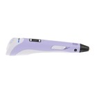 3D ручка Myriwell RP-100B, ABS и PLA, с дисплеем, фиолетовая  (+ пластик, 3 цвета) - Фото 5