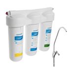 Система для фильтрации воды "Аквафор" Трио Норма, РР5/В510-02/В510-07, 3-х ступенчатый, с краном, 2 л/мин - фото 5860520