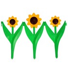 Ограждение декоративное, 32.5×225 см, 5 секций, пластик, жёлтый цветок «Подсолнух» - Фото 8