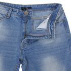 Брюки джинсовые мужские, цвет светлый индиго, размер 48 (M), рост 176 см (арт. 619037711) - Фото 4