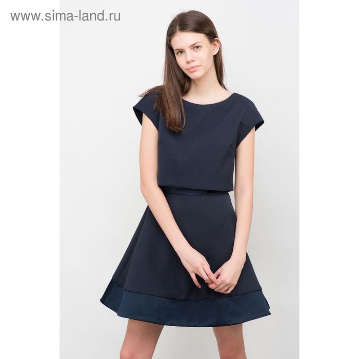 Платье женское, цвет тёмно-синий, размер 48 (XL), рост 170 см (арт. 1611312555) - Фото 1
