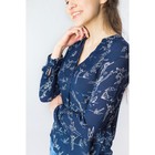 Блузка женская, синий принт, размер 42 (XS), рост 170 см (арт. 1611181325) - Фото 2