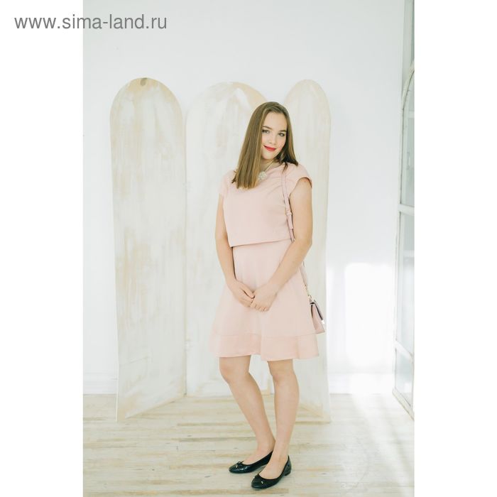 Платье женское, цвет розовый, размер 46-48 (L), рост 170 см (арт. 1611312555) - Фото 1