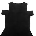 Платье с открытыми плечами женское, цвет чёрный, размер 44 (S), рост 170 см - Фото 5
